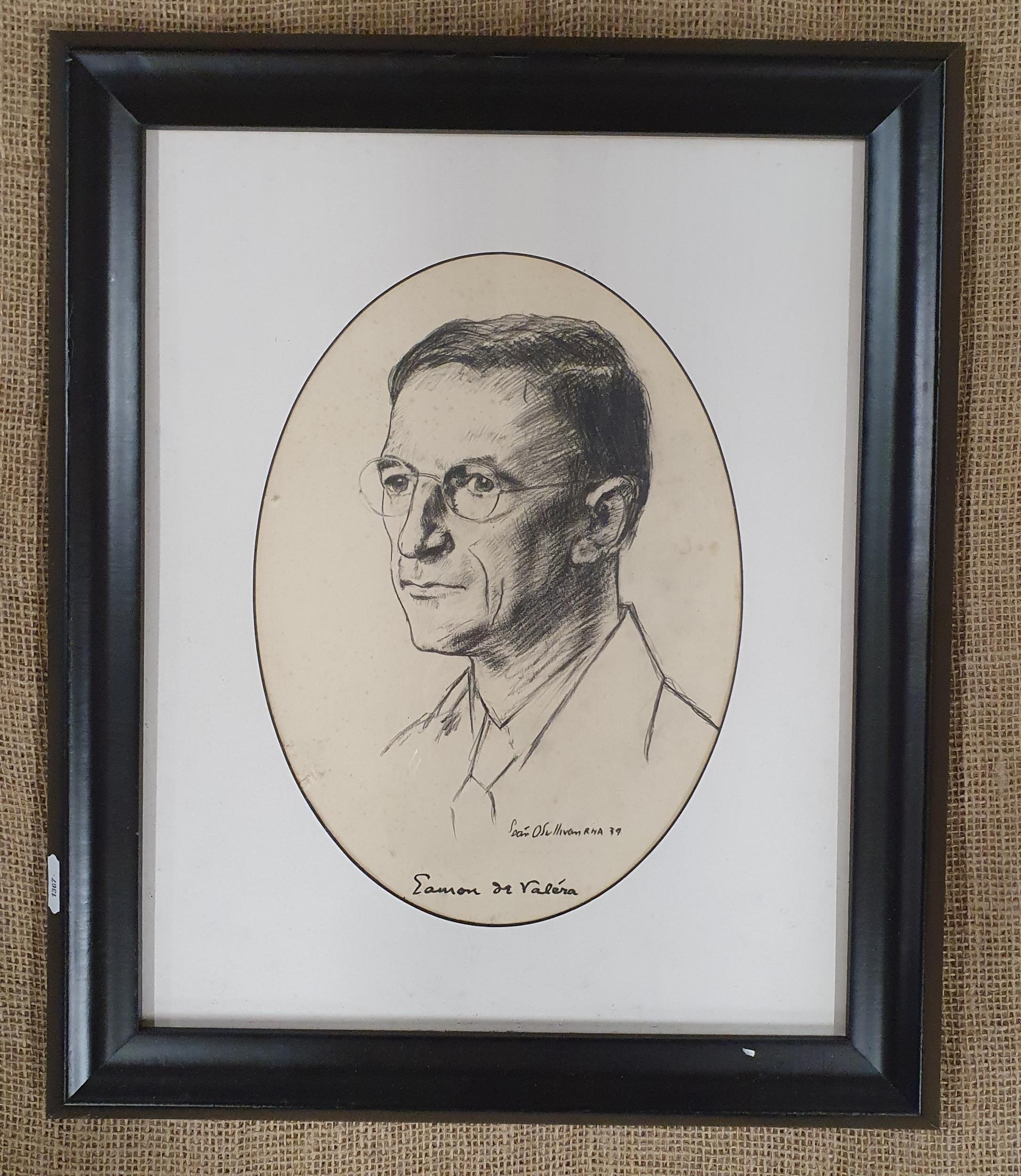 Seán O'Sullivan | Portrait of Eamon de Valera (1939) | MutualArt
