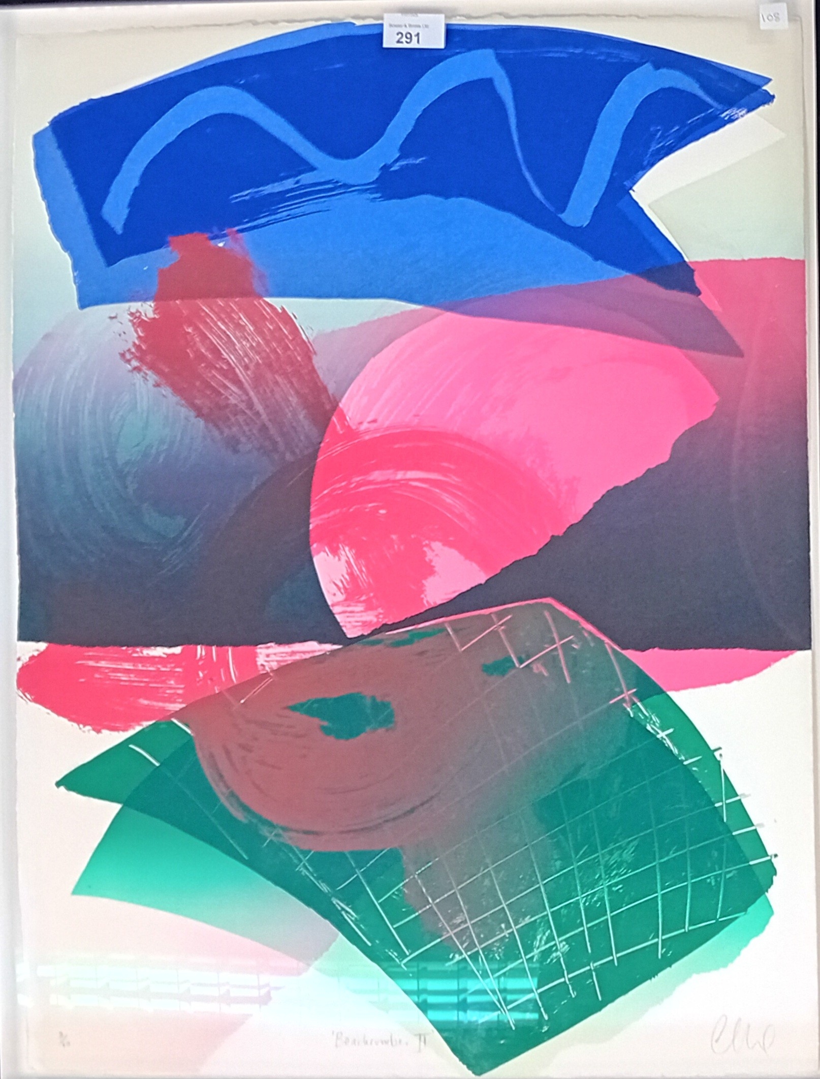 Artwork by Carl Rowe, Beachcomber ll, Made of Screenprint