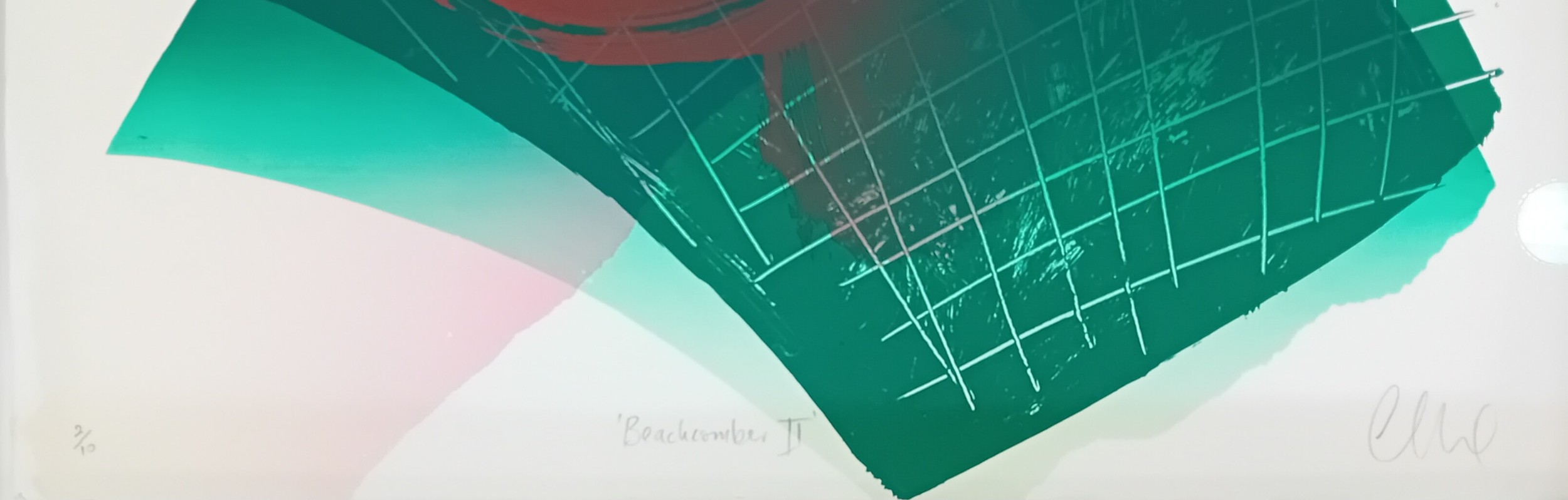 Artwork by Carl Rowe, Beachcomber ll, Made of Screenprint