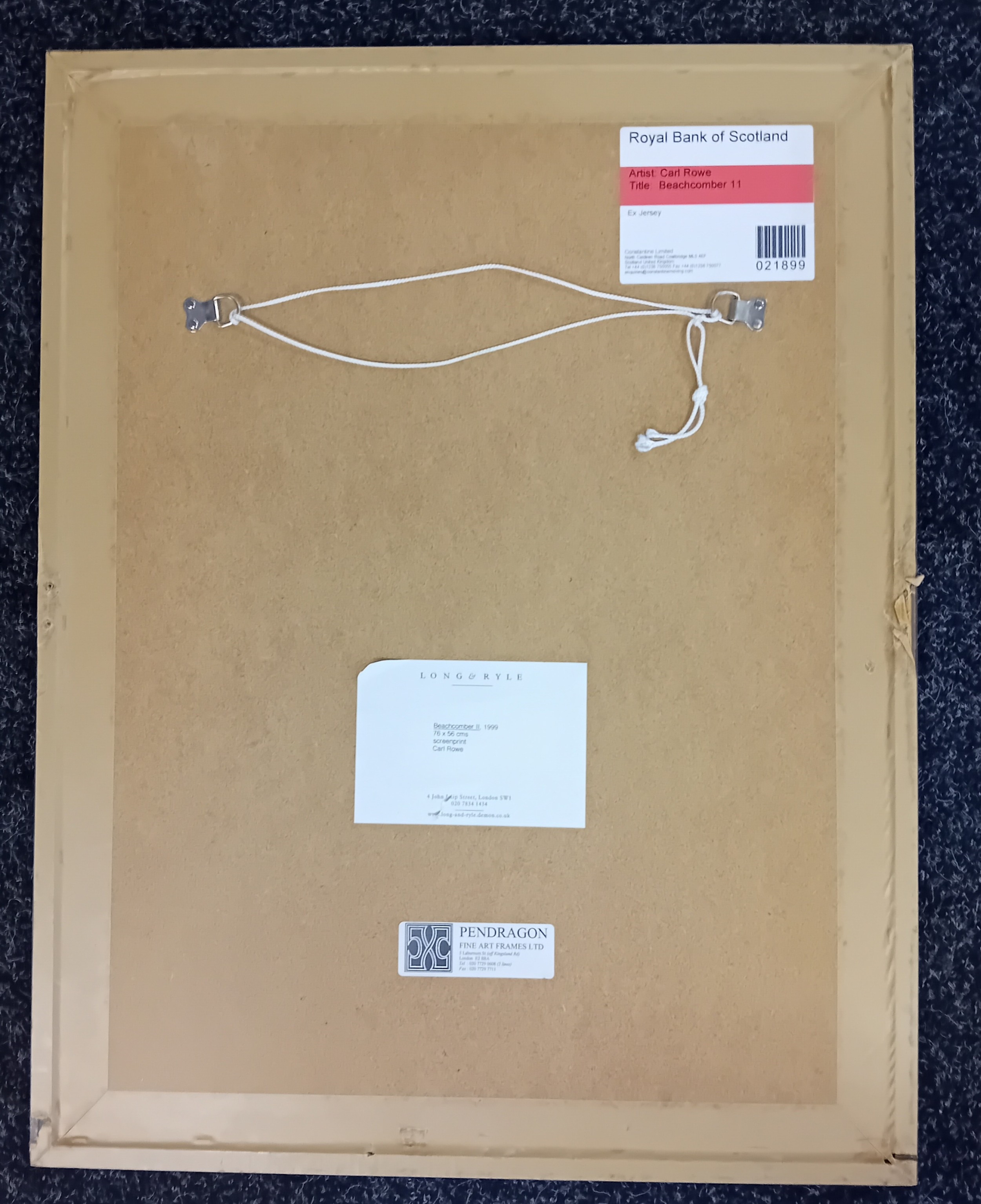 Artwork by Carl Rowe, Beachcomber ll, Made of Screenprint