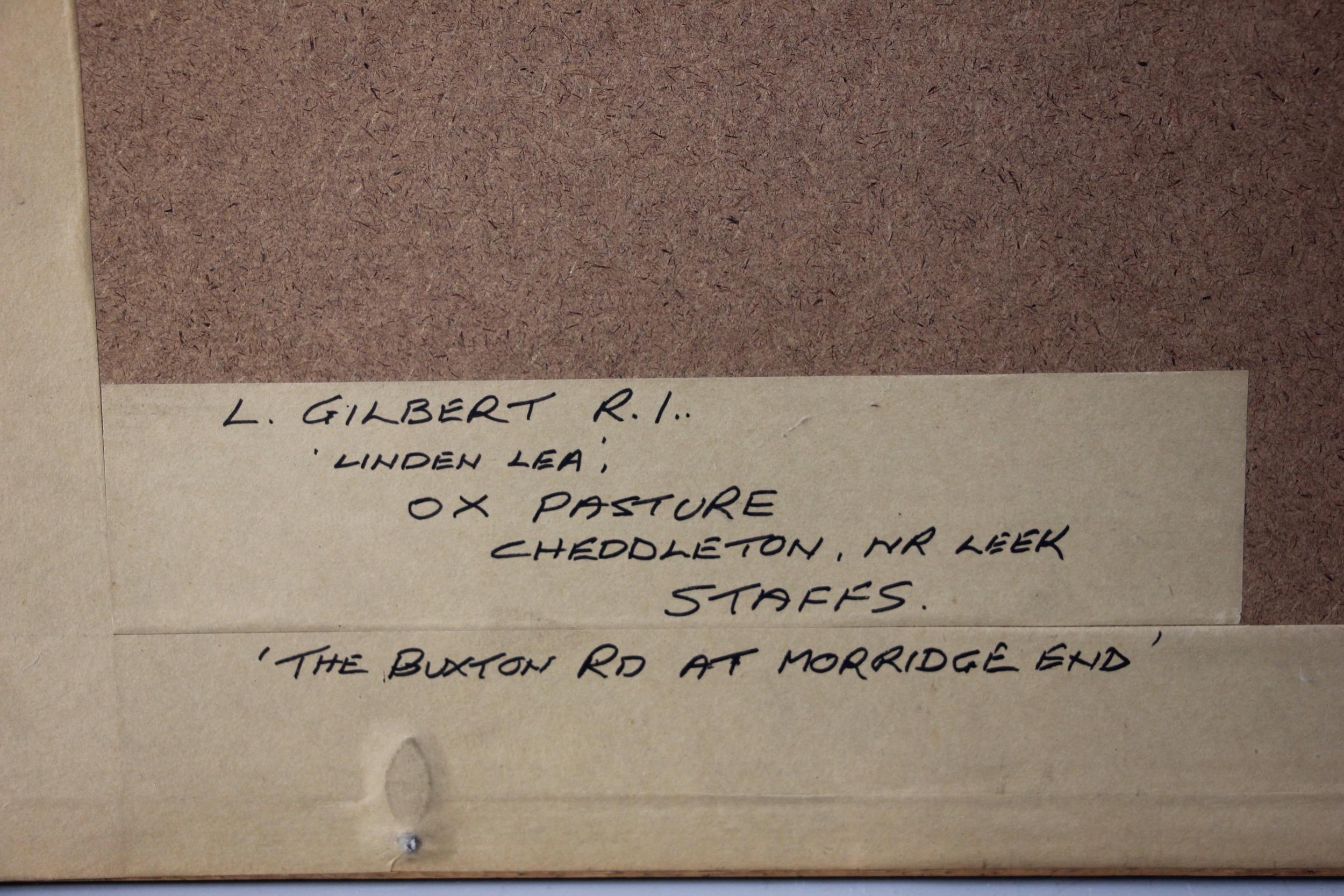 Artwork by Leslie Gilbert, The Buxton Rd At Morridge End, Made of Charcoal on paper