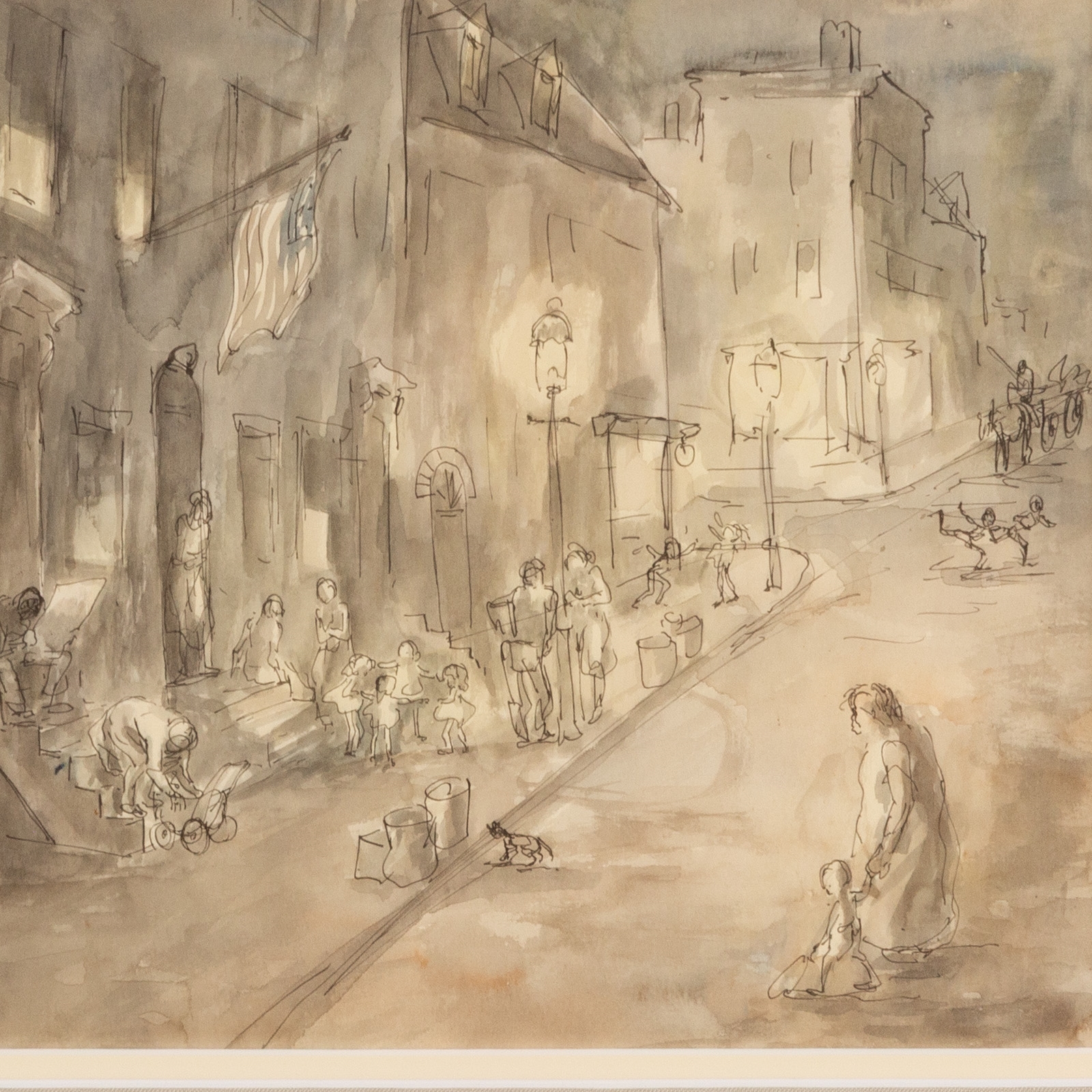 Aaron Sopher | Baltimore Street Scene | MutualArt