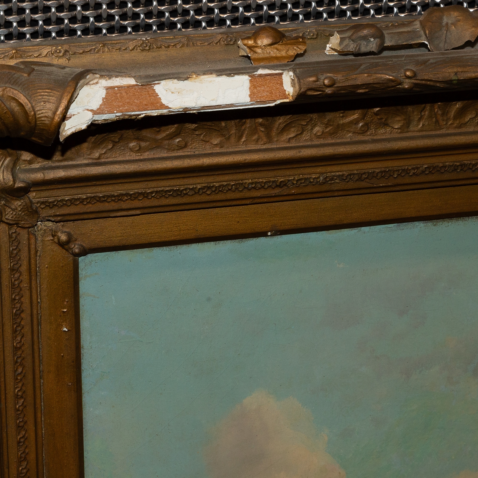 Artwork by Heinrich G. L. Reichenbach, Cattle Watering at the Shore, Made of Oil on canvas