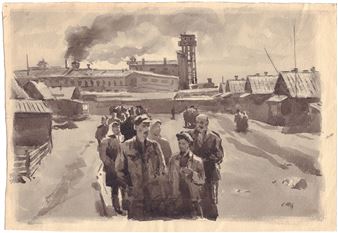 Genre scene - Orest Georgievich Vereisky