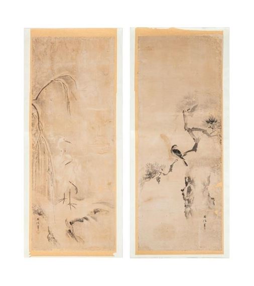Two Scenes of Birds by Chinese School