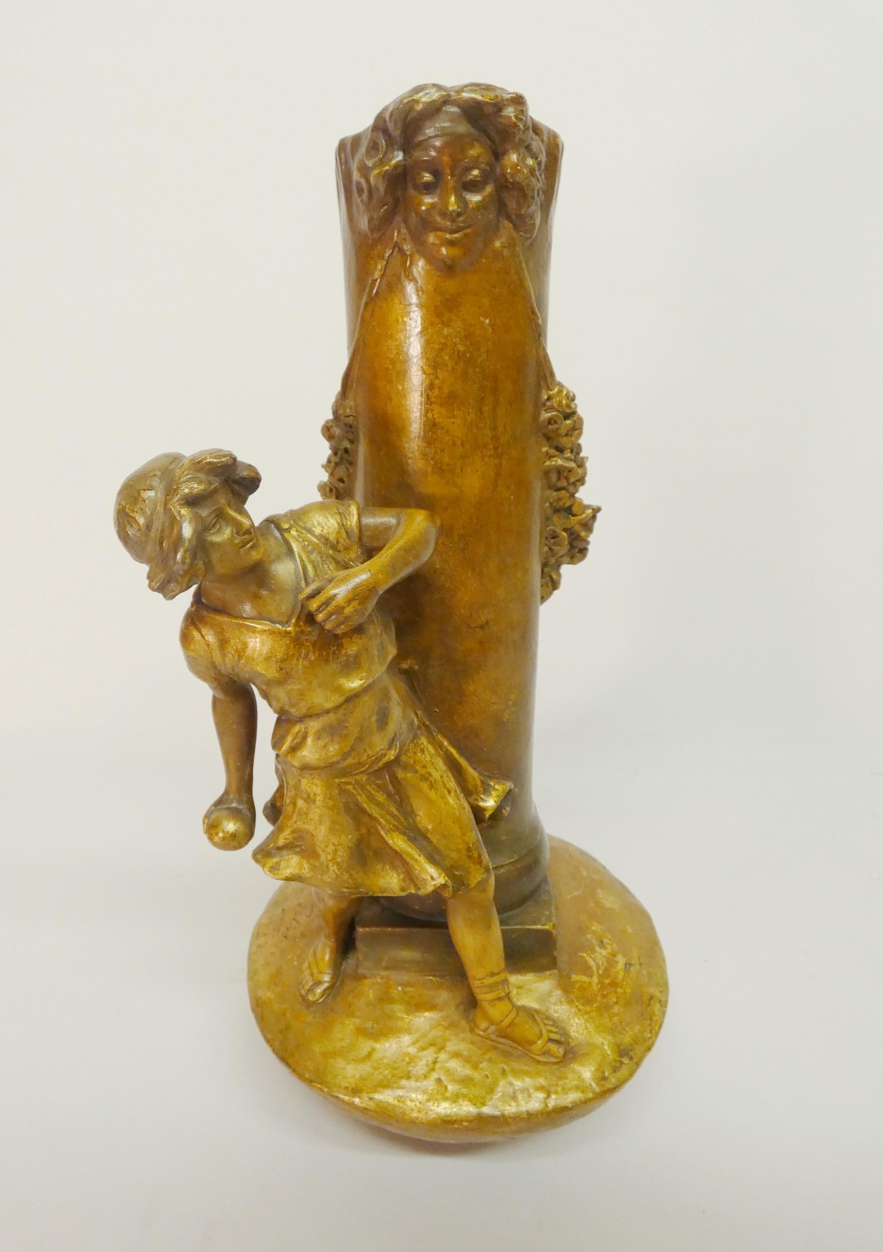 Friedrich Siegfried Goldscheider | Goldscheider figural gold-painted ...