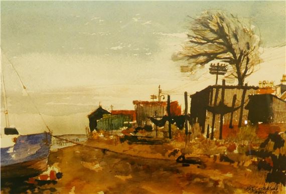 Carsethorn on the Solway by Kenneth Lochhead, 1969