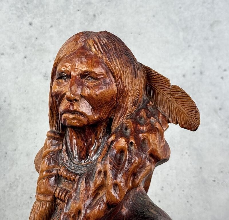 Stu Martin | Stu Martin Native American Indian Carving | MutualArt