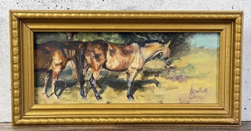 Artwork by Lesa Delisi, In the Shade of a Live Oak, Made of Oil on Canvas