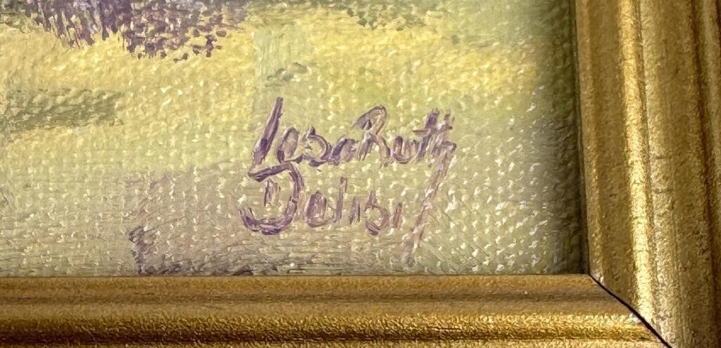 Artwork by Lesa Delisi, In the Shade of a Live Oak, Made of Oil on Canvas