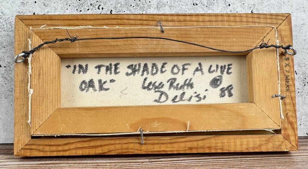 Artwork by Lesa Delisi, In the Shade of a Live Oak, Made of Oil on Canvas