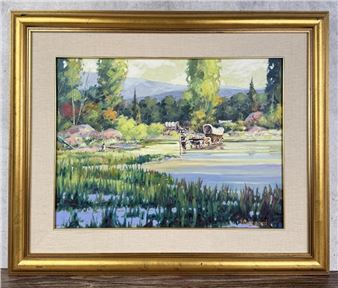 Missouri Breaks Crossing - Harvey K. Markegard