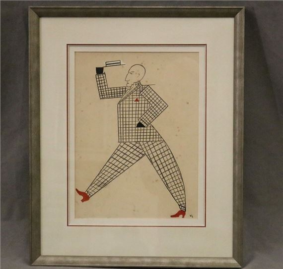 Walking Man Wearing Red Shoes - Alexander Vesnin