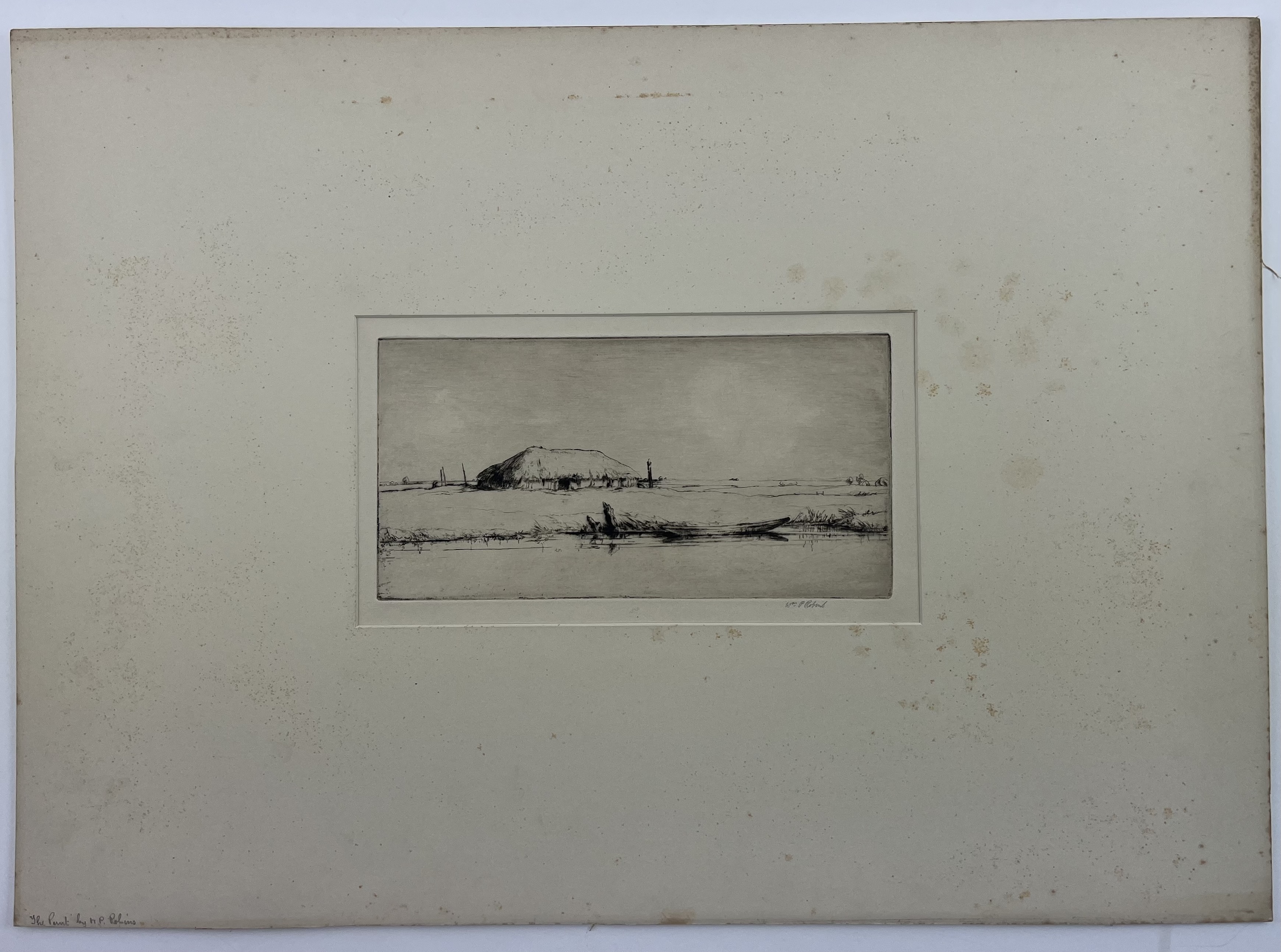 Artwork by William Palmer Robins, The Punt, Made of Drypoint etching