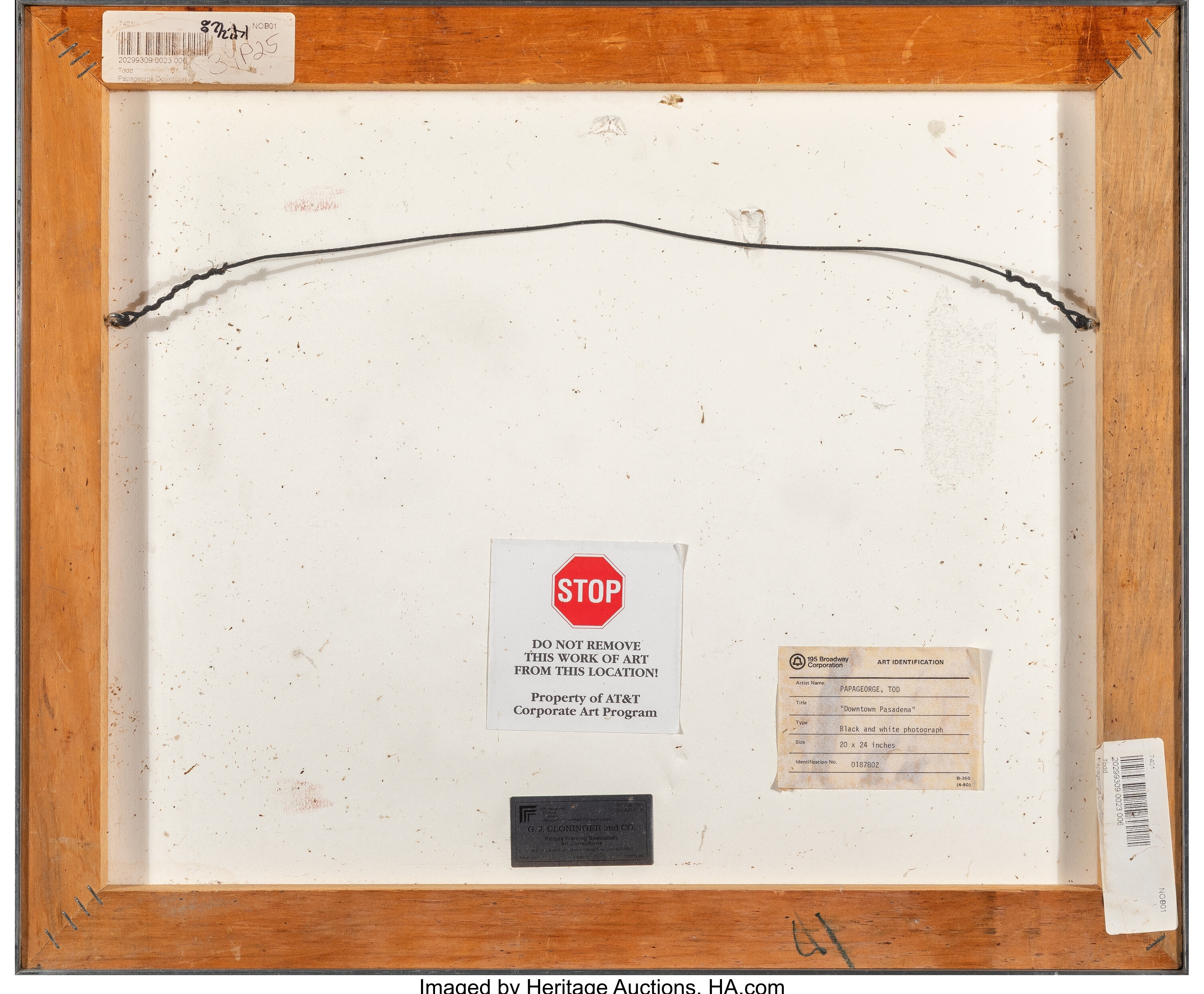 Artwork by Tod Papageorge, Downtown Pasadena, Made of Gelatin silver print