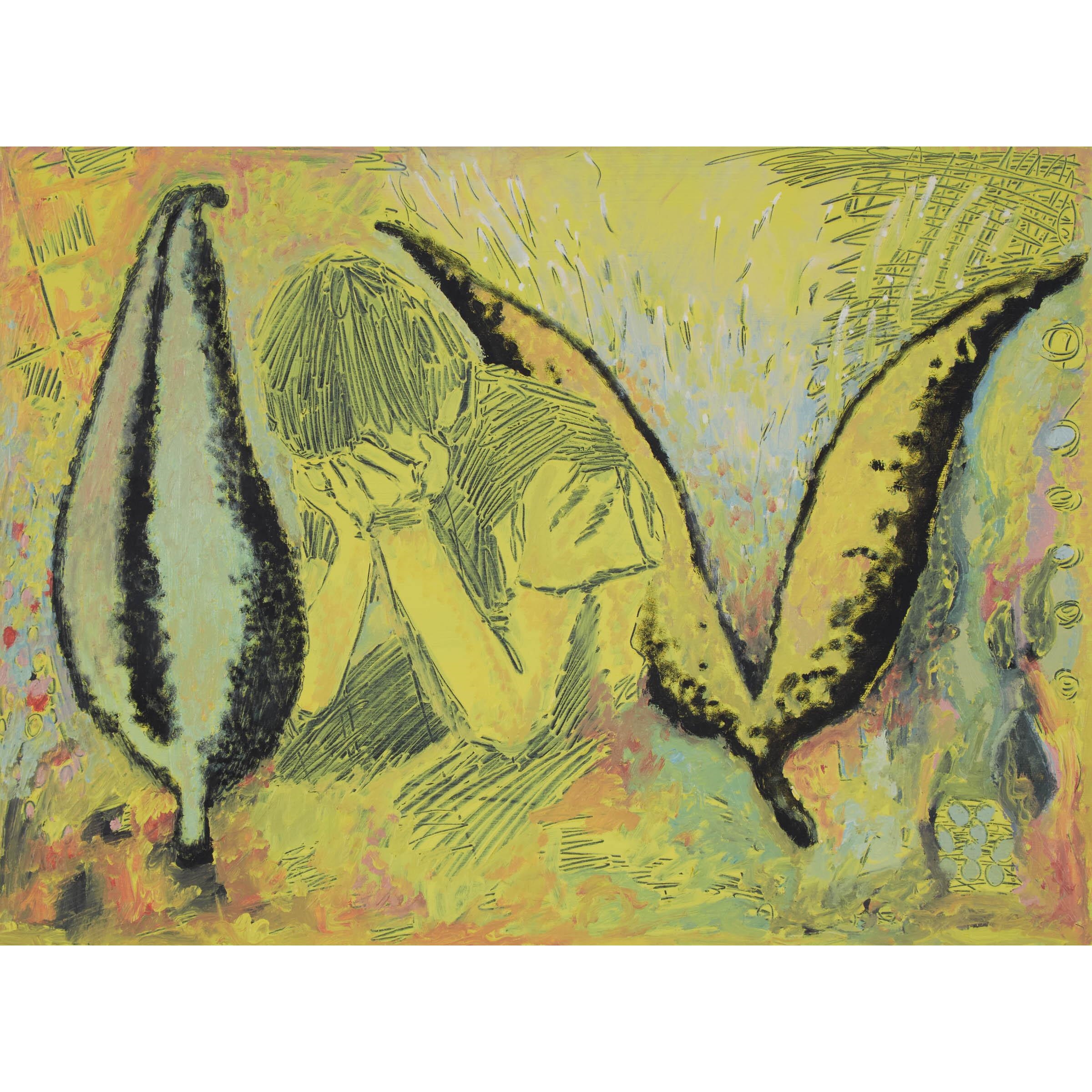 Artwork by Aleksander Hardashnakov, MATURE FOR HIS AGE, Made of oil on panel