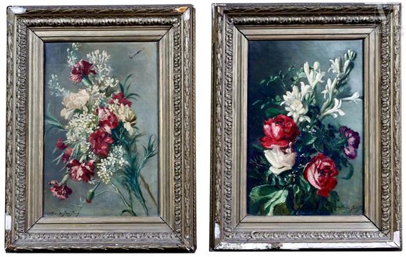 Les bouquets de fleurs - Marthe de Jouffroy