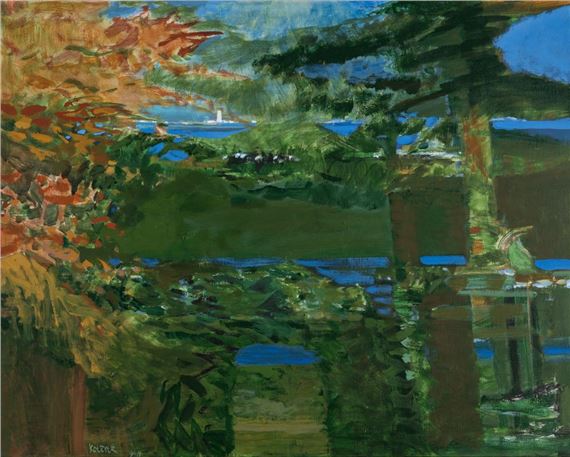 画家　ジョン・コーナー　John Koerner The Lighthouse John Michael Anthony Koerner | The Lighthouse #2 (1994) | MutualArt