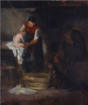 Morning wash - August Niedmann