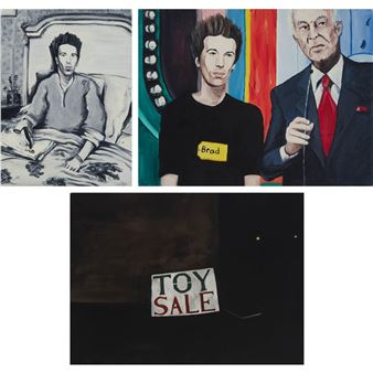 SELF PORTRAIT, 1999; COME ON DOWN, 1999; TOY SALE (SCENES FROM AN EARLY DEATH), 2003 - Brad Phillips