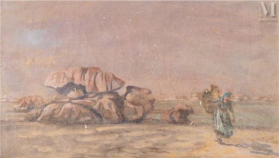 Femme en bord de mer - Leonid Berman