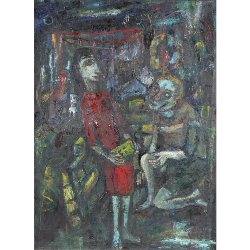 Artwork by Theo Van de Horst, Abstract figures, Made of oil on canvas