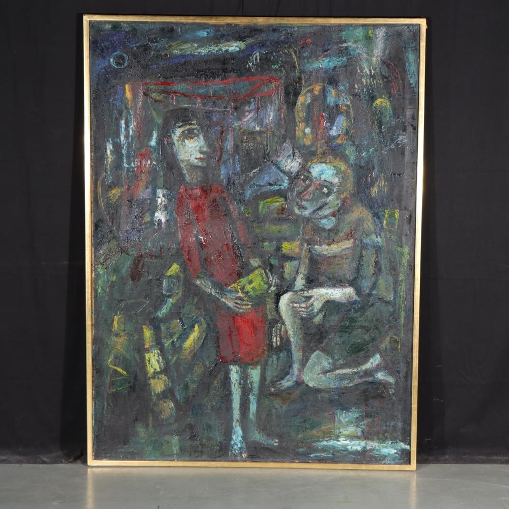 Artwork by Theo Van de Horst, Abstract figures, Made of oil on canvas