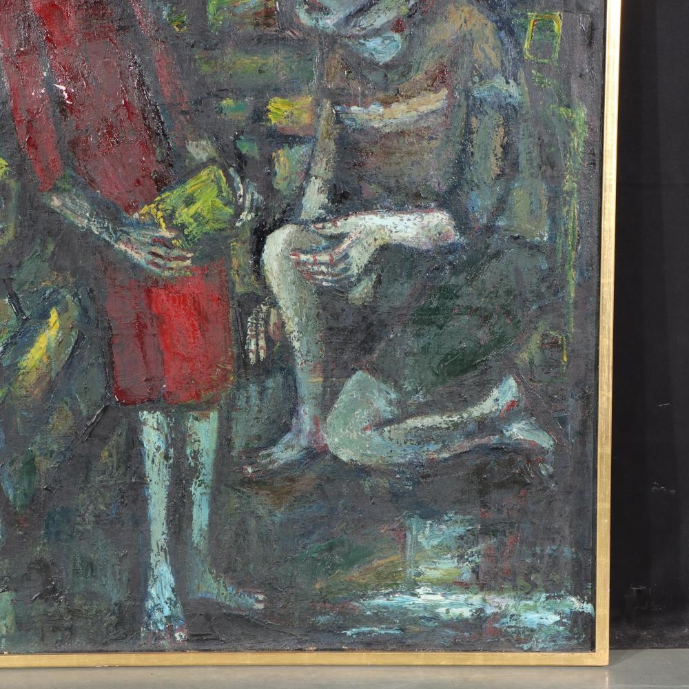 Artwork by Theo Van de Horst, Abstract figures, Made of oil on canvas