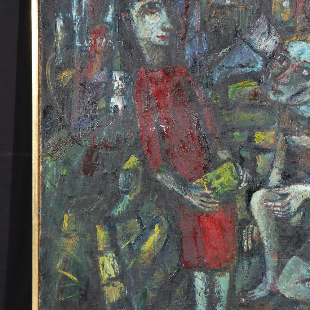 Artwork by Theo Van de Horst, Abstract figures, Made of oil on canvas