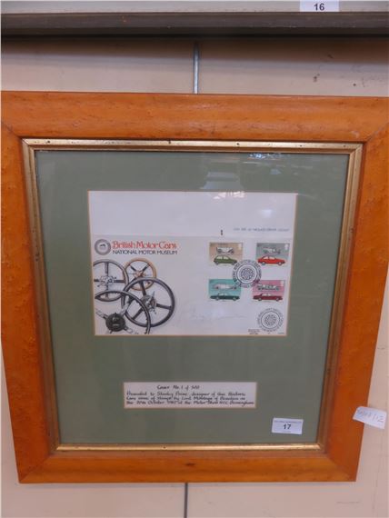 Framed First Day Cover presented to Stanley Paine (1/500)