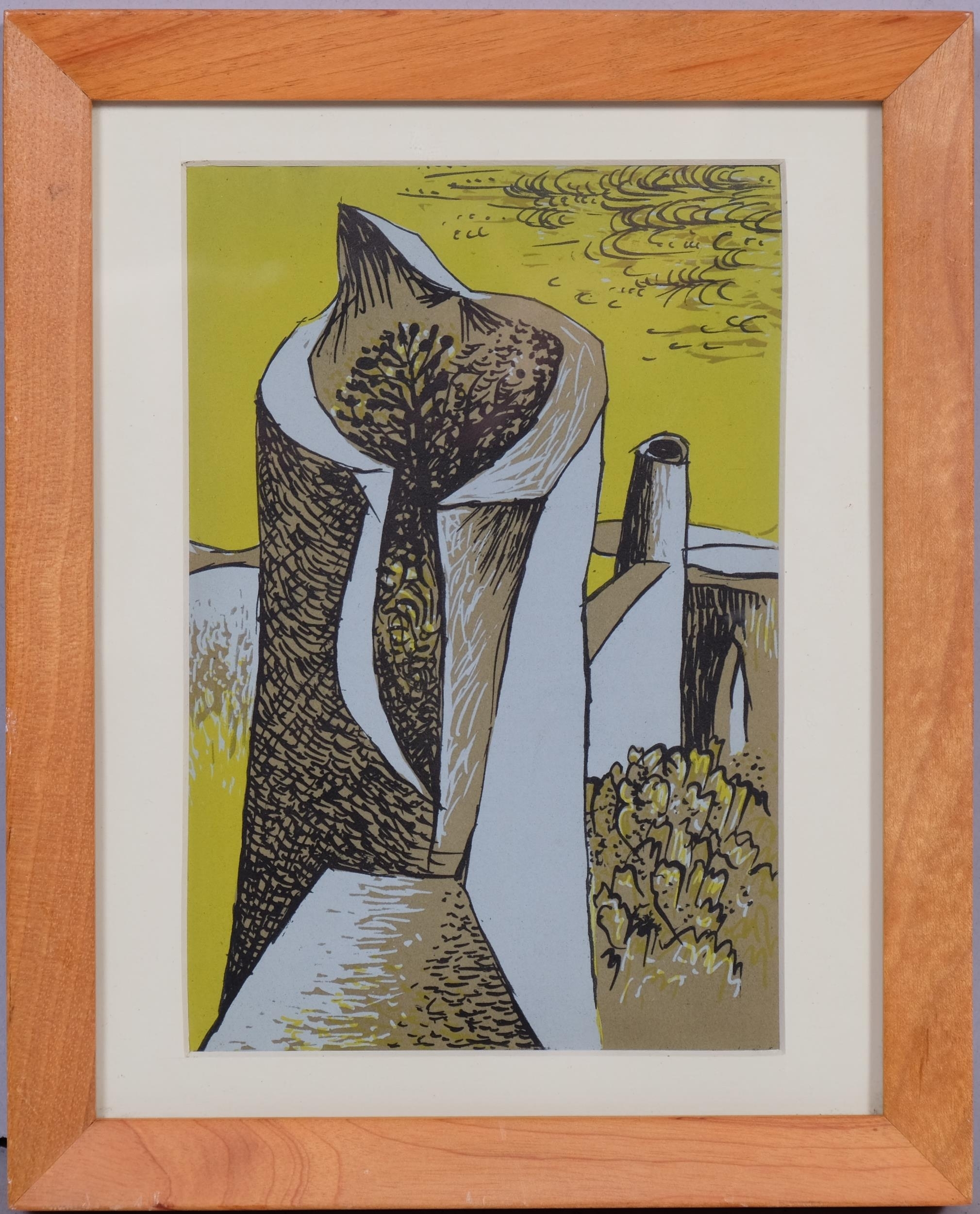Artwork by John Craxton, Yellow Sky, Made of lithograph on paper