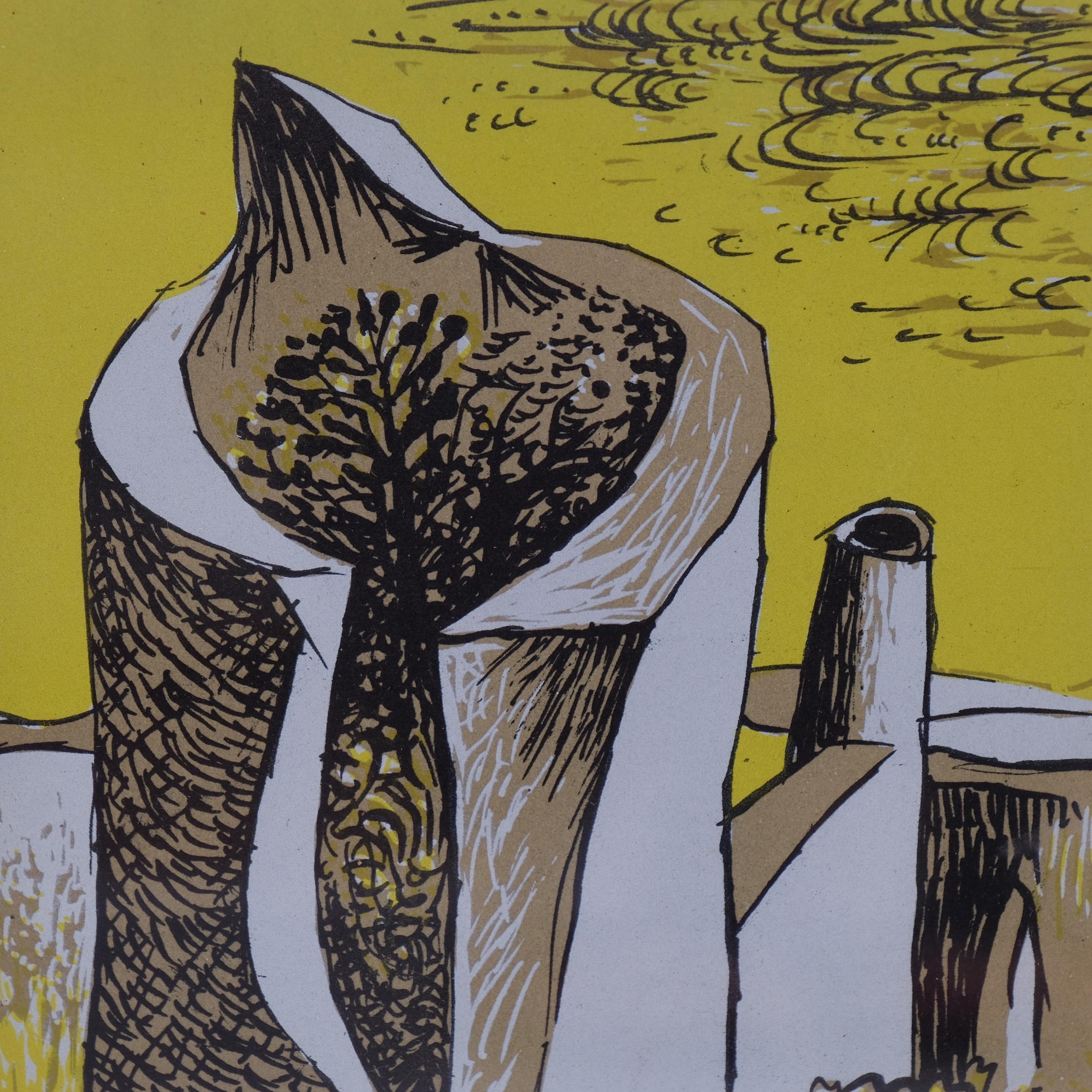 Artwork by John Craxton, Yellow Sky, Made of lithograph on paper