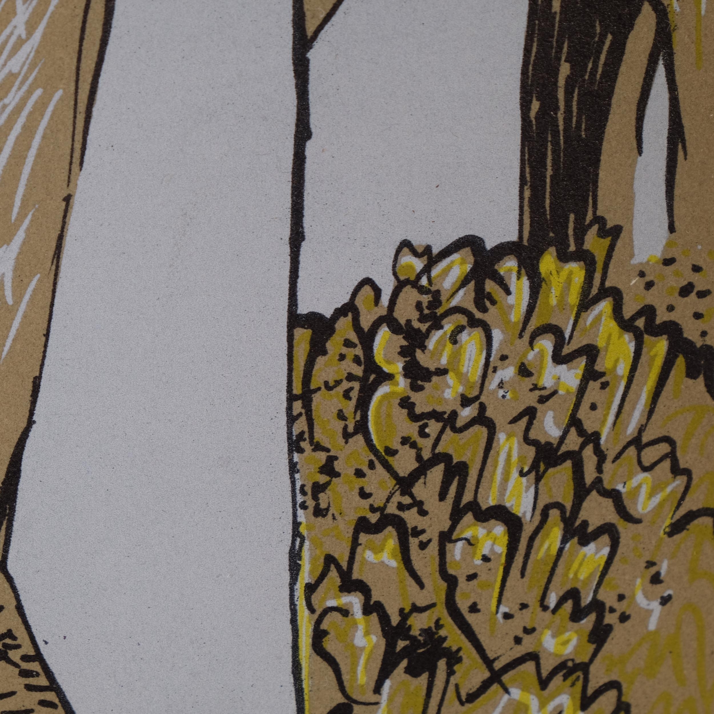 Artwork by John Craxton, Yellow Sky, Made of lithograph on paper