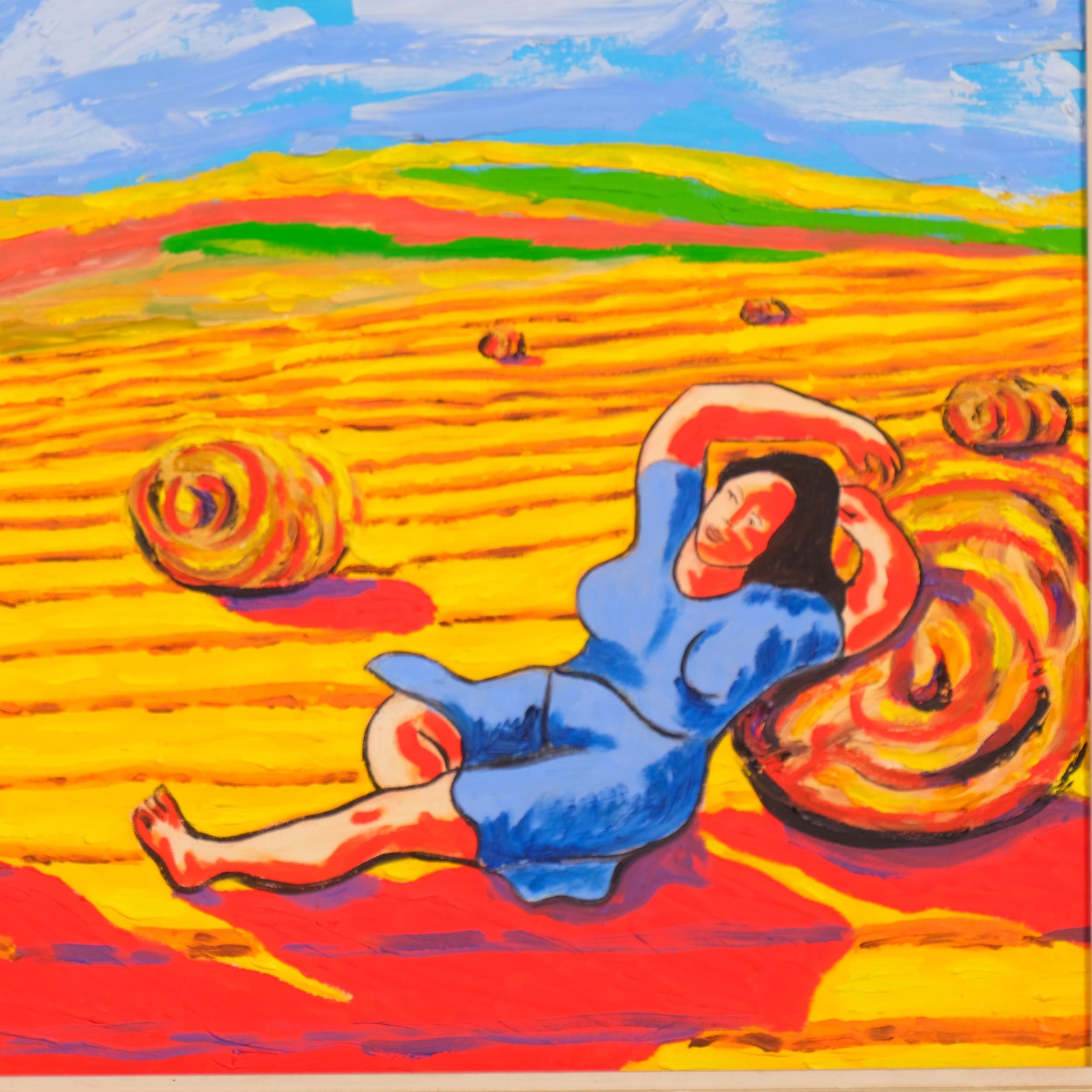 Artwork by Miguel Manrique, Repos Aux Champs, Made of oil on canvas