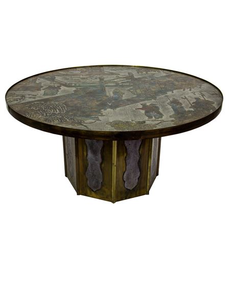 A Philip Laverne (American b. 1907-1987) and Kelvin Laverne (American b. 1937) Chan coffee table - Philip LaVerne