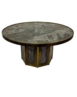 A Philip Laverne (American b. 1907-1987) and Kelvin Laverne (American b. 1937) Chan coffee table - Philip LaVerne