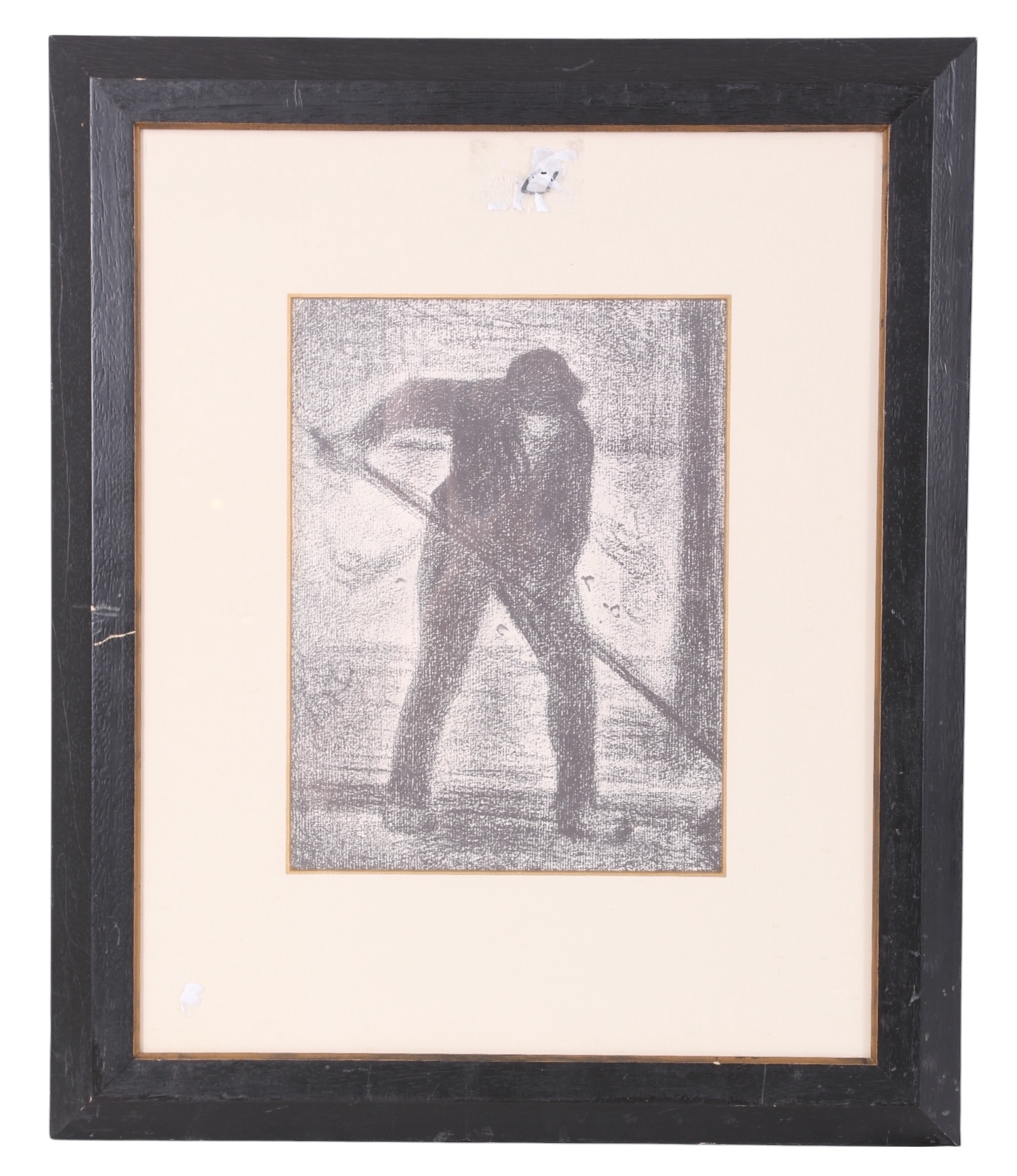 Artwork by Georges Seurat, THE SWEEPER, Made of photolithograph