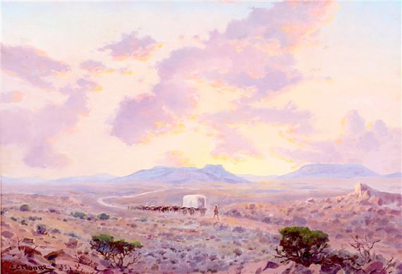 FAST FALLS THE EVENTIDE (KAROO by Edward Charles Moore, 1935