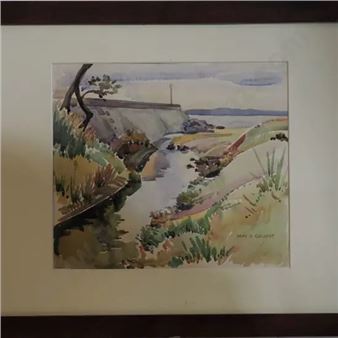 Stream leading to Sea - May Gilbert