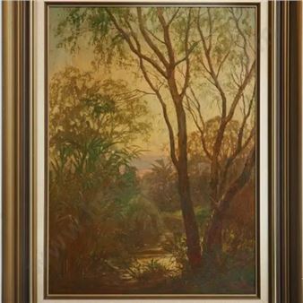 Fern Shrouded Path - Edmund Thomas Gouldsmith