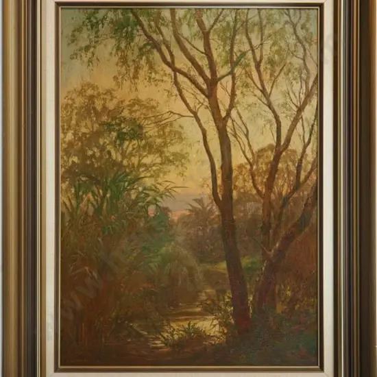 Fern Shrouded Path by Edmund Thomas Gouldsmith