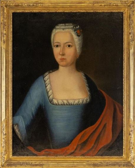 Barockportrait einer Adeligen derer von Lentzke, Deutschland, 18. Jh by German School, 18th Century, 18. Jh