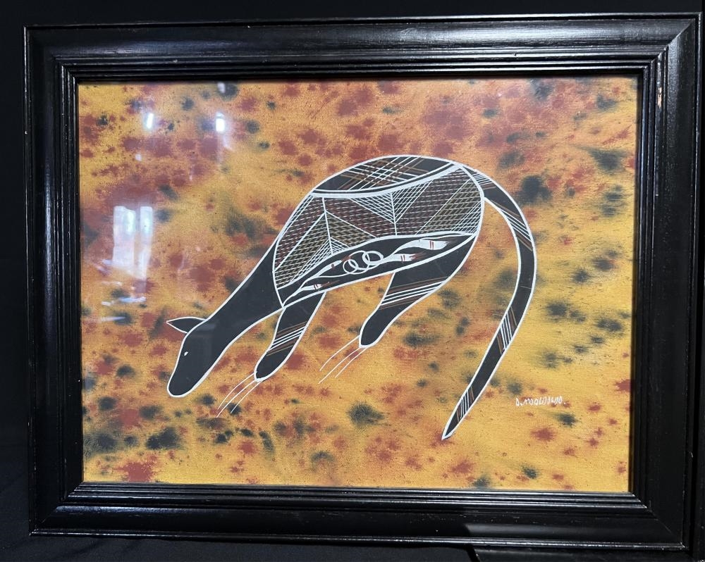 Artwork by David Moolooloo, Untitled, Made of Acrylic on canvas board