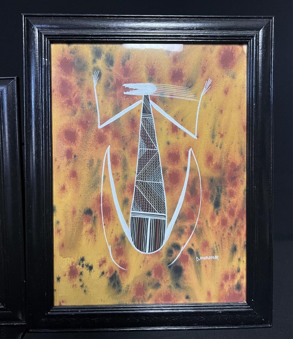 Artwork by David Moolooloo, Untitled, Made of Acrylic on canvas board