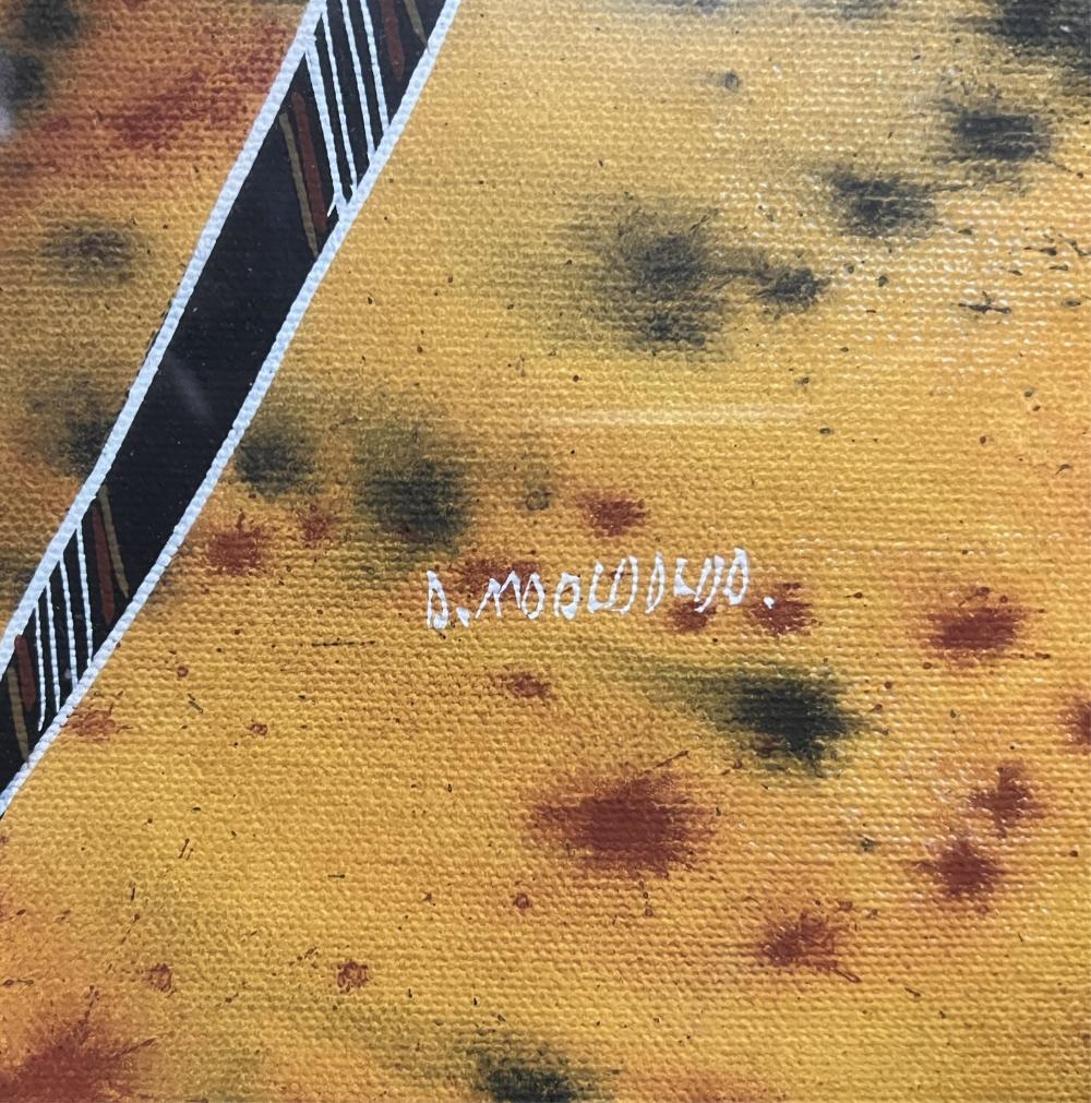 Artwork by David Moolooloo, Untitled, Made of Acrylic on canvas board