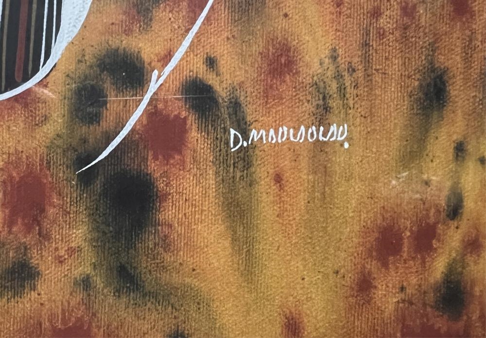 Artwork by David Moolooloo, Untitled, Made of Acrylic on canvas board