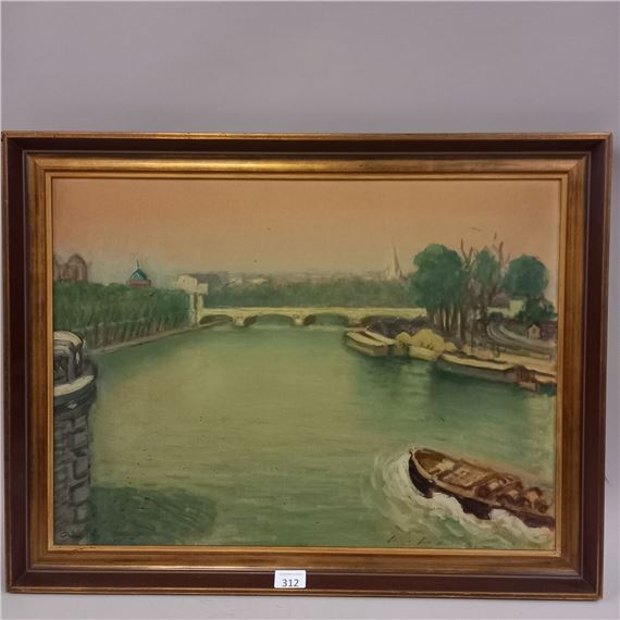 Octave Ulisse Matthey | Octave MATTHEY (1888-1969), Les chalands à ...