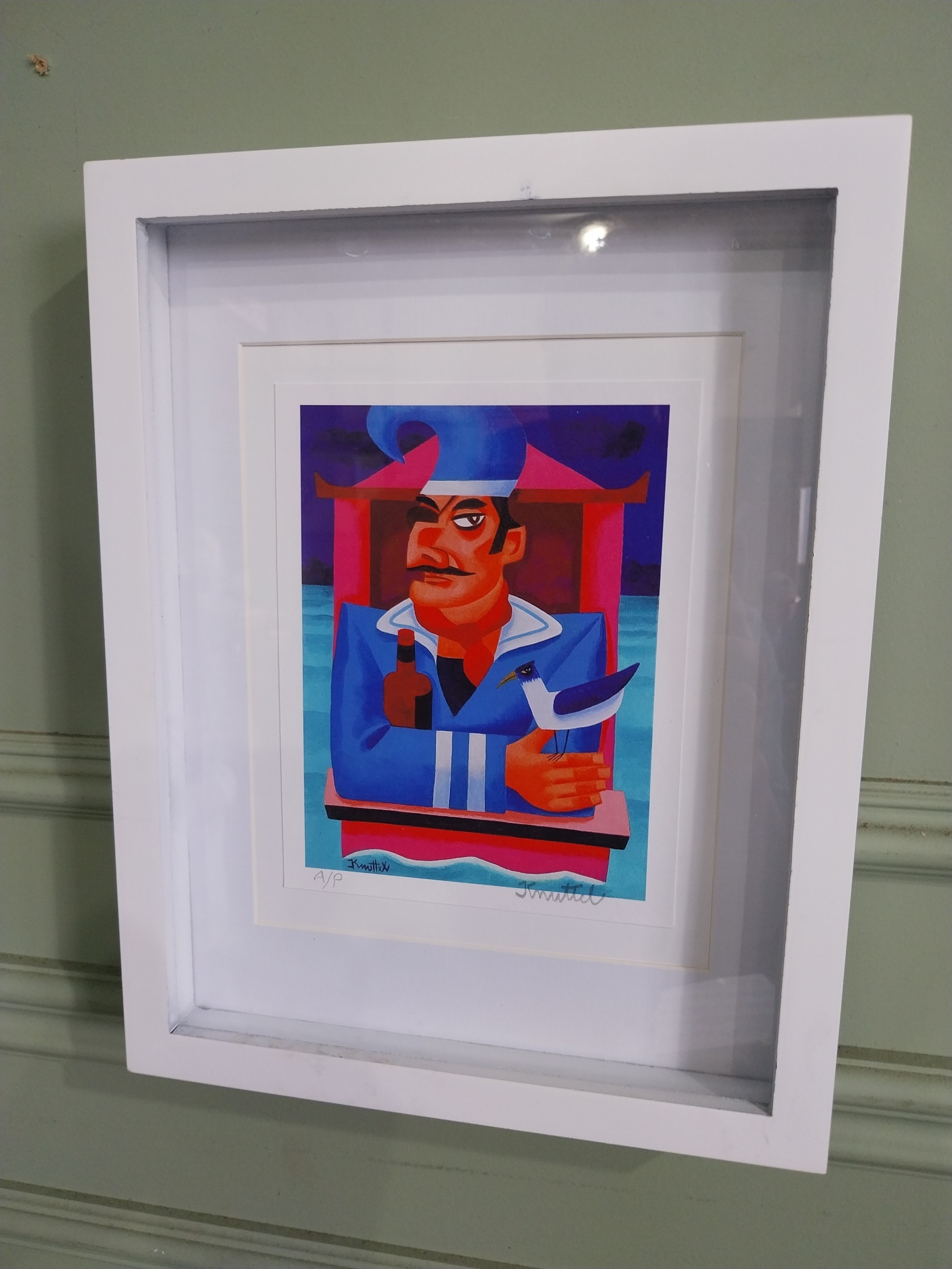 Graham Knuttel | Graham Knuttel Sailor Print signed mounted in frame ...