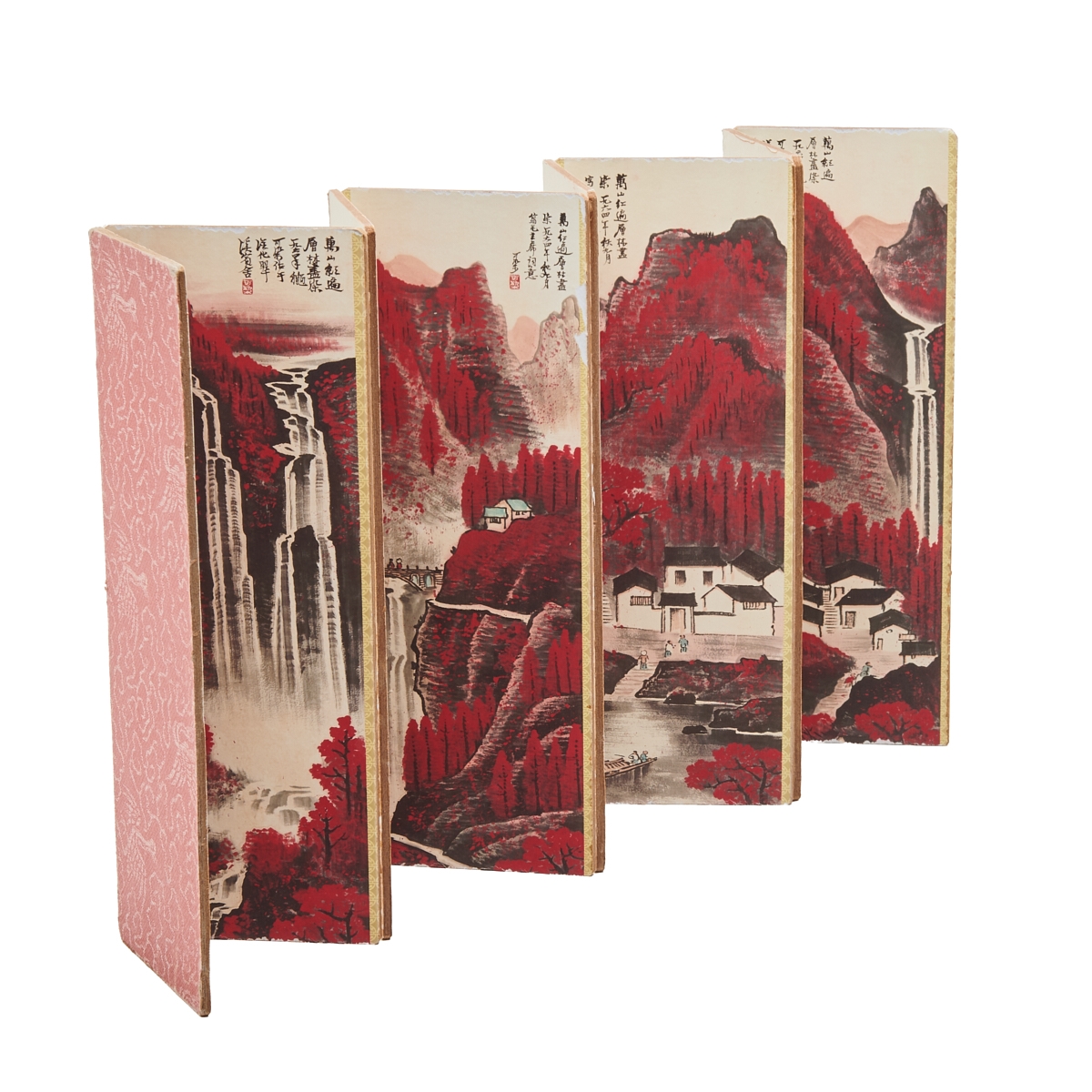 Li Keran | Attributed to Li Keran Small Album of Red Landscape | MutualArt
