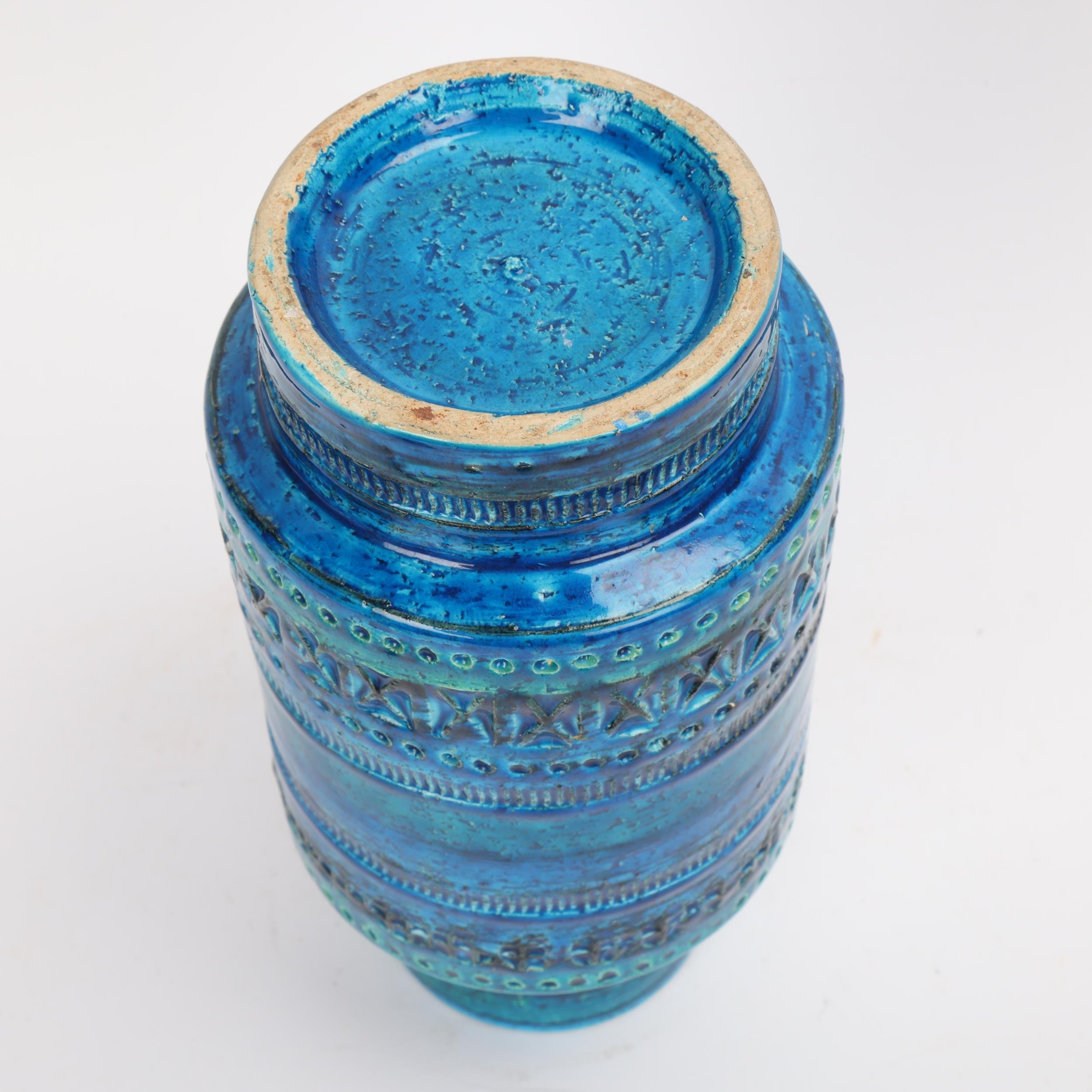 Artwork by Aldo Londi, Rimini Blue glaze ceramic vase, Made of ceramic